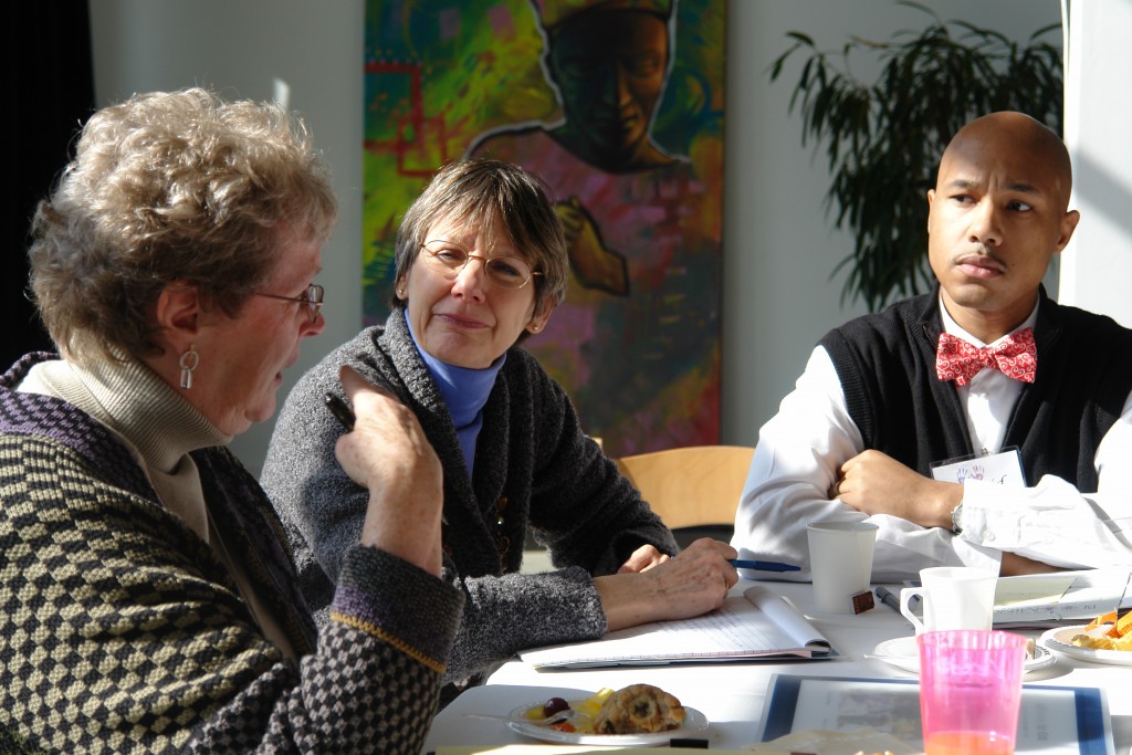 ARTWorks coalition members participate in a 2005 working group hosted by Artists for Humanity.