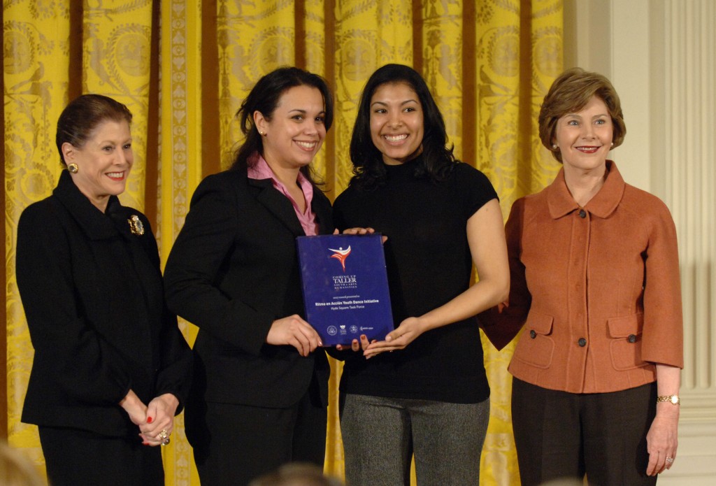 Photo with Laura Bush